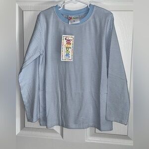 Jelly Beans Light Blue Striped Long Sleeve Tee